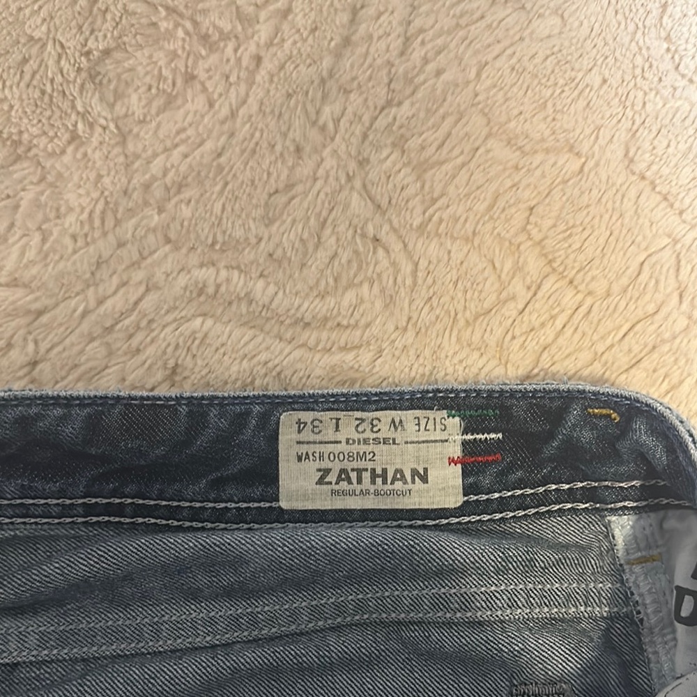 Diesel Zathan Regular Bootcut Jeans - Blue